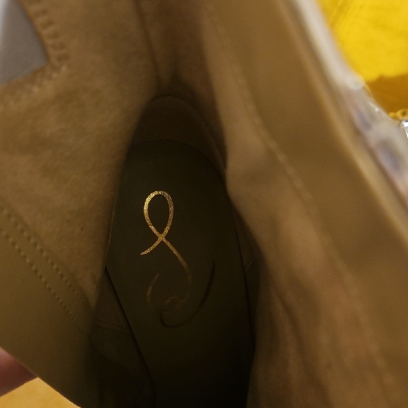 Silver Metallic Pointed-Toe Ankle Boots with Decorative Knot -by Sam Edelman - Picture 7 of 7